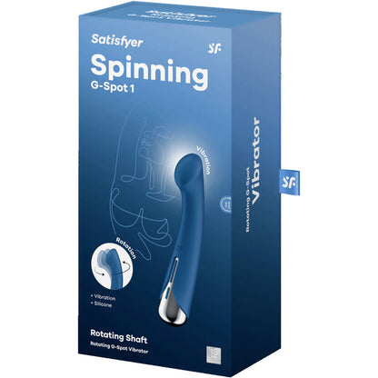 SATISFYER - SPINNING G-SPORT 1 BLUE ROTATOR VIBRATOR