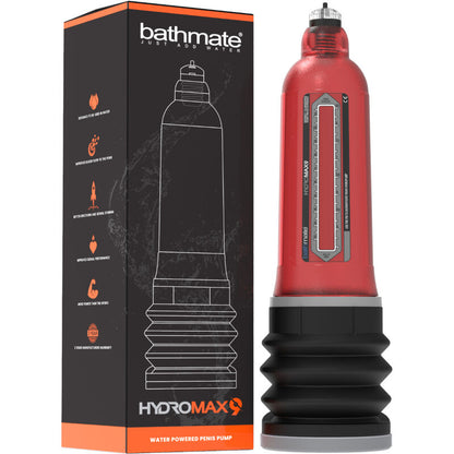 BATHMATE - HYDROMAX 9 RÖD PENIS ÖKNINGSPUMP