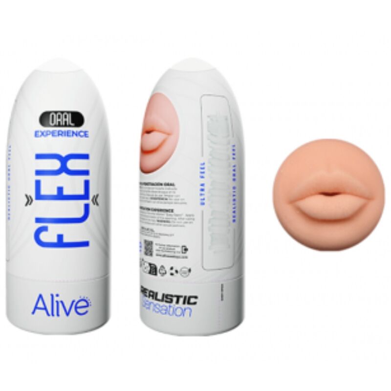 ALIVE - FLEX MASTURBADOR MASCULÍ BOCA TALLA M