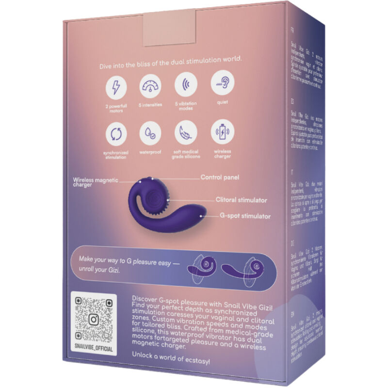 SNAIL VIBE - GIZI DUAL VIOLET STIMULATOR