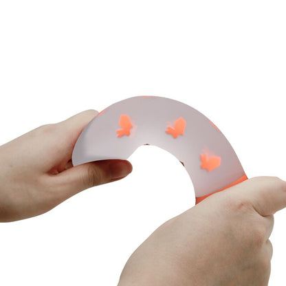 PRETTY LOVE - MAGICAL NIGHTFALL NON-VIBRATING LUMINOUS ORANGE DILDO