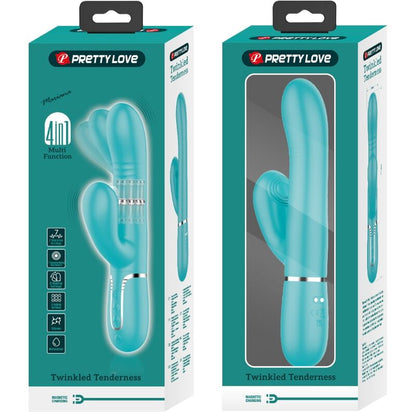 PRETTY LOVE - MULTIFUNCTION G-SPOT VIBRATOR, AQUA GREEN