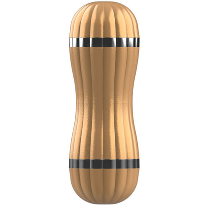 ARMONY - BEVIS MASTURBADOR DOBLE VAGINA & BOCA SIN VIBRACIÓN DORADO