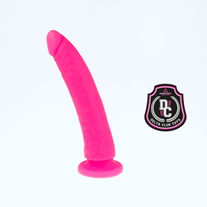 DELTA CLUB - REALISTIC PINK MEDICAL SILICONE DILDO 17 CM -OR- 3 CM