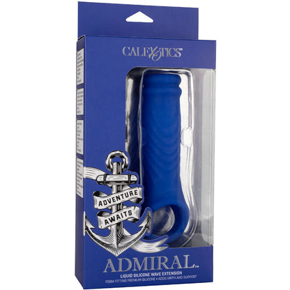 CALEXOTICS - ADMIRAL WAVE CAPA DE PÉNIS EM SILICONE LÍQUIDO AZUL