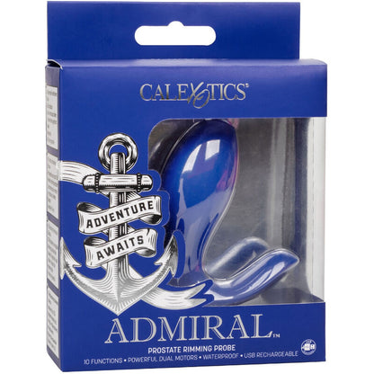 CALEXOTICS - ADMIRAL RIMMING BLUE PROSTATE STIMULATOR &amp; VIBRATOR
