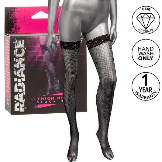 CALEXOTICS - RADIANCE THIGH-HIGH STOCKINGS WITH RHINESTONES