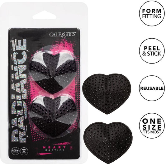 CALEXOTICS - RADIANCE HEART-SHAPED JEWEL NIPPLE COVERS