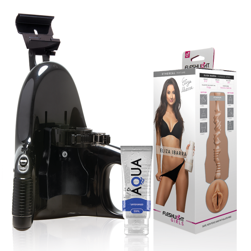 FLESHLIGHT - ELIZA IBARRA VAGINA + UNIVERSELL LANSERING + AQUA QUALITY LUBRICANT 50 ML