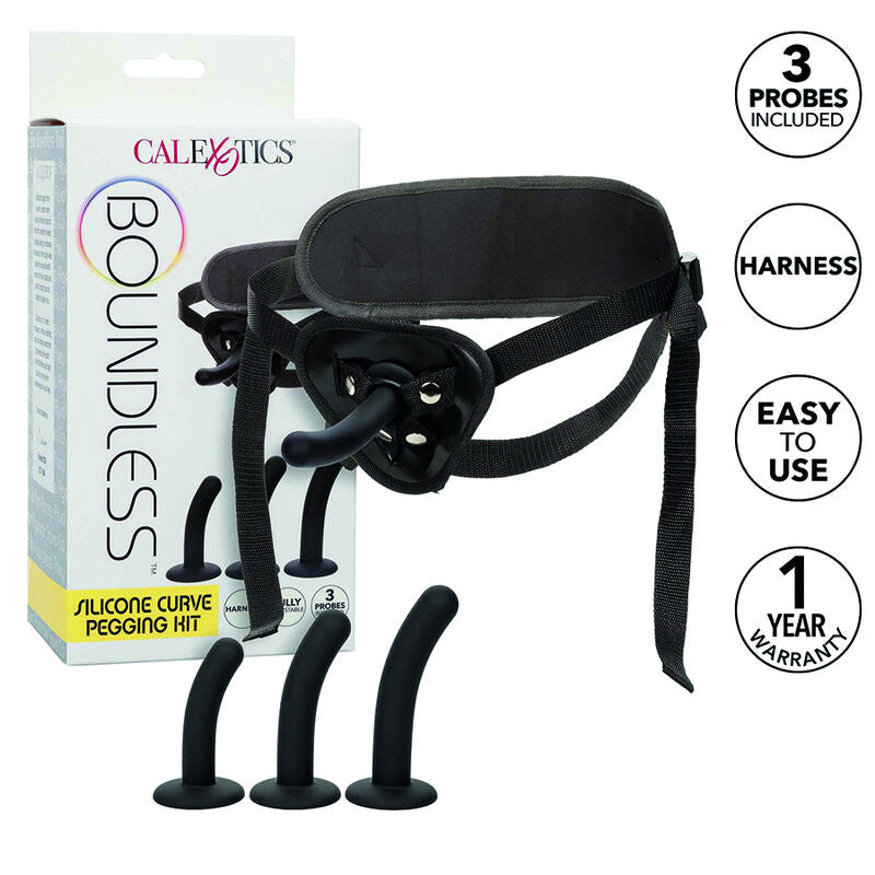 CALEXOTICS - BOUNDLESS KIT CURVED SILICONE HARNESS