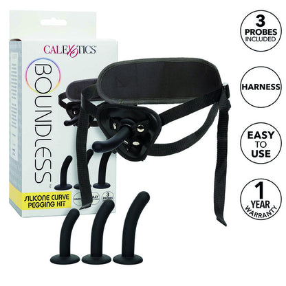 CALEXOTICS - BOUNDLESS KIT CURVED SILICONE HARNESS
