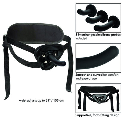 CALEXOTICS - BOUNDLESS KIT ARNÉS SILICONA CURVADO