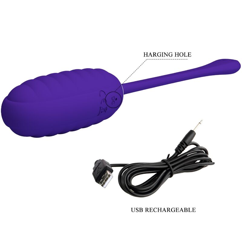 PRETTY LOVE - KIRK RECHARGEABLE VIBRATING EGG, LILAC