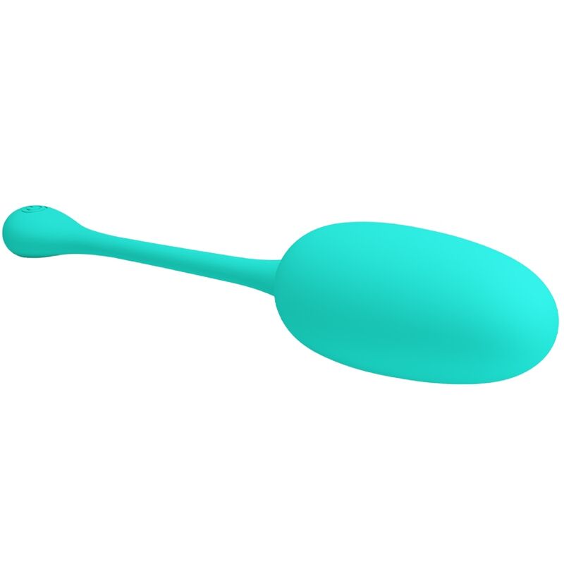 PRETTY LOVE - KNUCKER RECHARGEABLE VIBRATING EGG AQUA GREEN