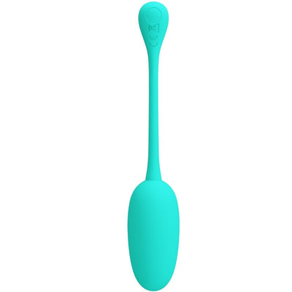 PRETTY LOVE - KNUCKER RECHARGEABLE VIBRATING EGG AQUA GREEN