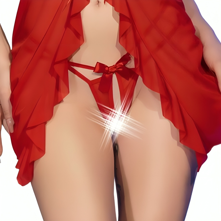 CHILIROSE - CR 4696 BABYDOLL & TANGA CROTCHLESS