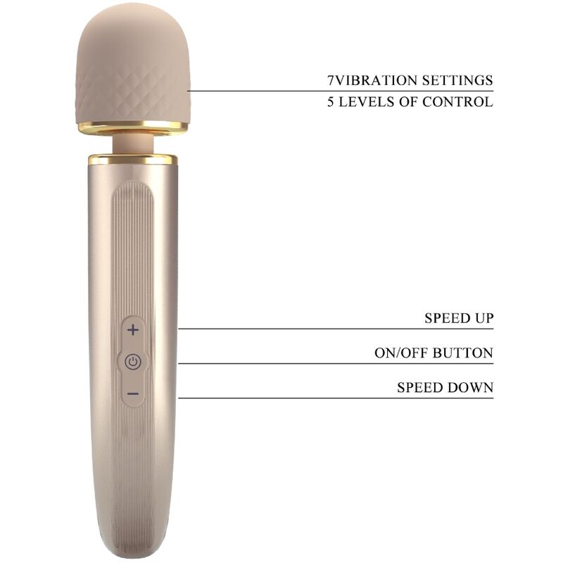 PRETTY LOVE - 7 VIBRATION MODES CHAMPAGNE MASSAGER