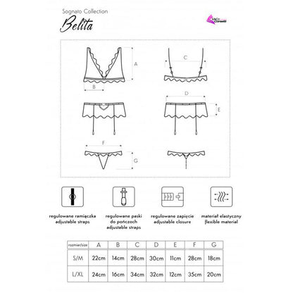 LIVCO CORSETTI FASHION - BELITA LC 90231 SUJETADOR + PANTY + LIGUERO