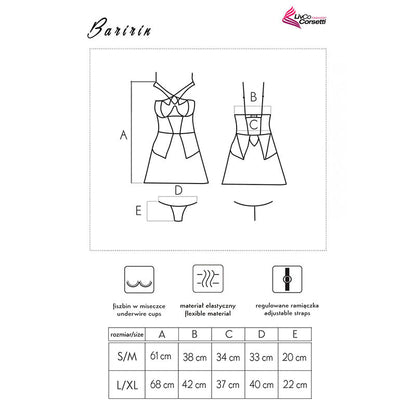 LIVCO CORSETTI FASHION - BARIRIN LC 90633 FALDA + PANTY