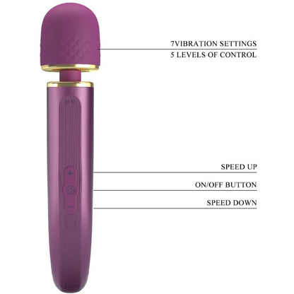 PRETTY LOVE - 7 VIBRATION MODES MASSAGER, LILAC