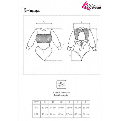 LIVCO CORSETTI FASHION - DRIMINA LC90690 BODY MARINO