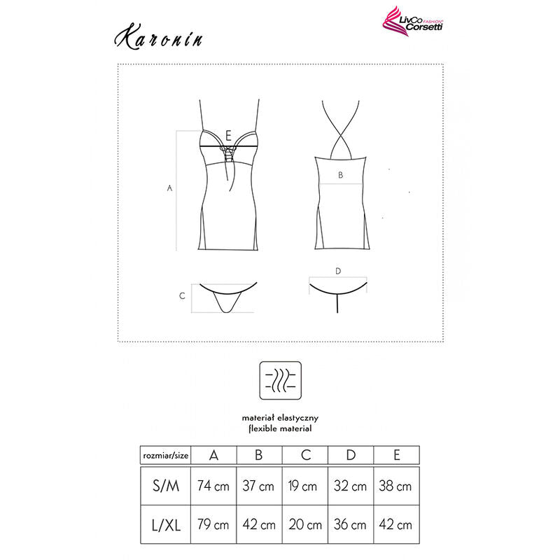 LIVCO CORSETTI FASHION - KARONIN LC 90628 FALDA + PANTY
