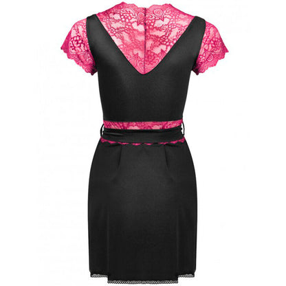 LIVCO CORSETTI FASHION - KUMIKO LC 90428 ROBE + PANTY BLACK L/XL