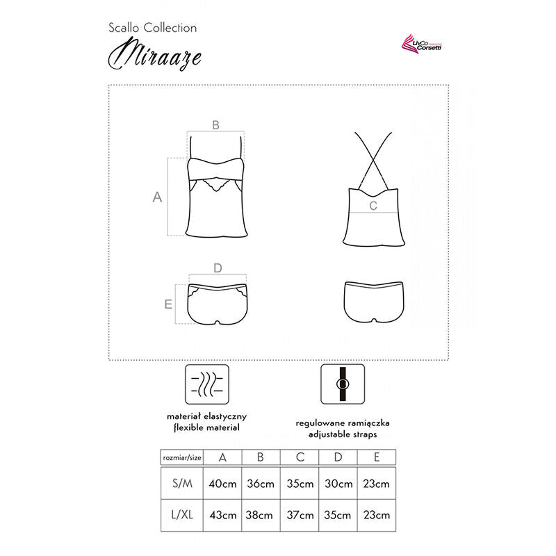 LIVCO CORSETTI FASHION - MIRAAZE LC 90567 CAMISETA + SHORTS