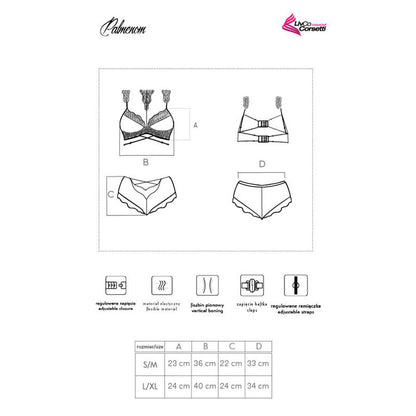 LIVCO CORSETTI FASHION - PALMENOM LC 90614 SUJETADOR + PANTY