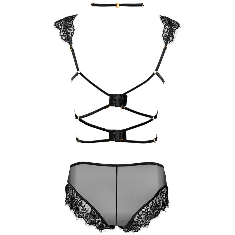 LIVCO CORSETTI FASHION - PALMENOM LC 90614 BRA + BLACK PANTY L/XL