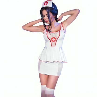 CHILIROSE - CR 4160 DISFRAZ ENFERMERA TOP & FALDA