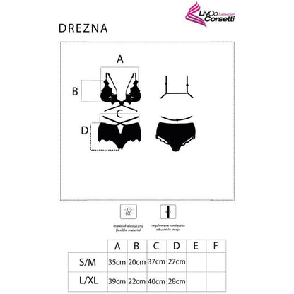 LIVCO CORSETTI FASHION - DREZNA LC 90733 SUJETADOR + PANTY