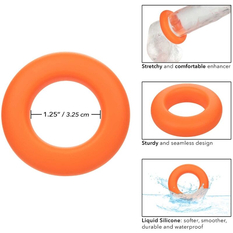 CALEXOTICS - ALPHA LARGE PROLONG RING ORANGE