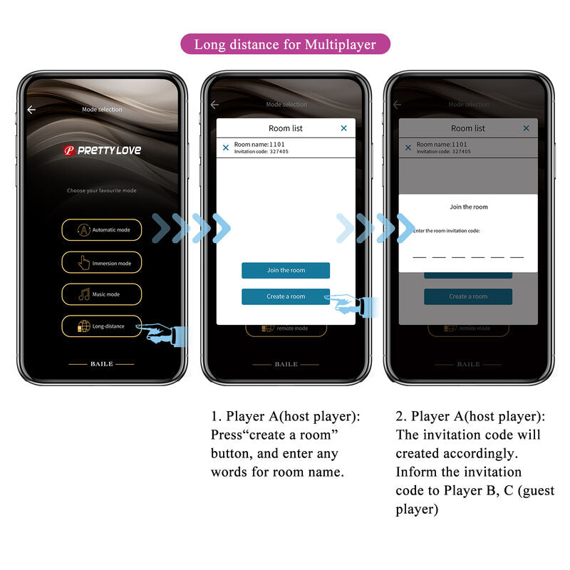 PRETTY LOVE - HECTOR VIBRATOR ELECTROSHOCK CONTROLLED BY APP PURPLE