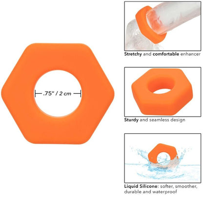 CALEXOTICS - ALPHA PROLONG SEXGONO ORANGE RING