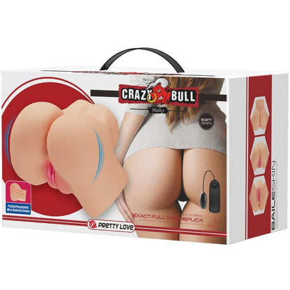 CRAZY BULL - REALISTISK VAGINA OCH ANUS HAILEY VIBRATOR