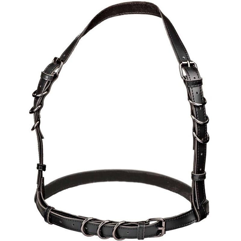 CALEXOTICS - EUPHORIA HATLER HARNESS WITH BUCKLE, LARGE SIZE, BLACK