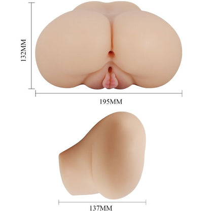 CRAZY BULL - VAGINA E ÂNUS REALISTAS VIBRADOR LUNA