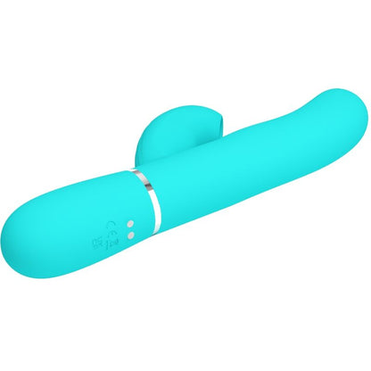 PRETTY LOVE - PERLITA 3-IN-1 MULTIFUNCTION G-SPOT VIBRATOR, AQUA GREEN