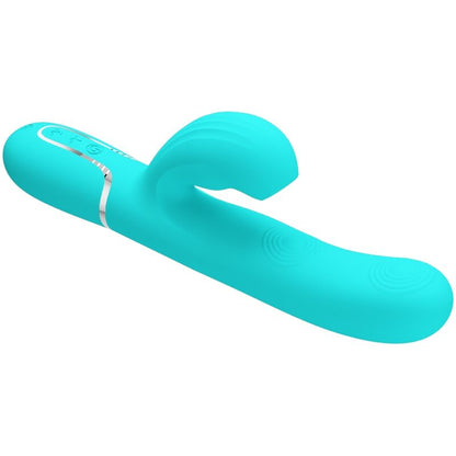 PRETTY LOVE - PERLITA 3-IN-1 MULTIFUNCTION G-SPOT VIBRATOR, AQUA GREEN
