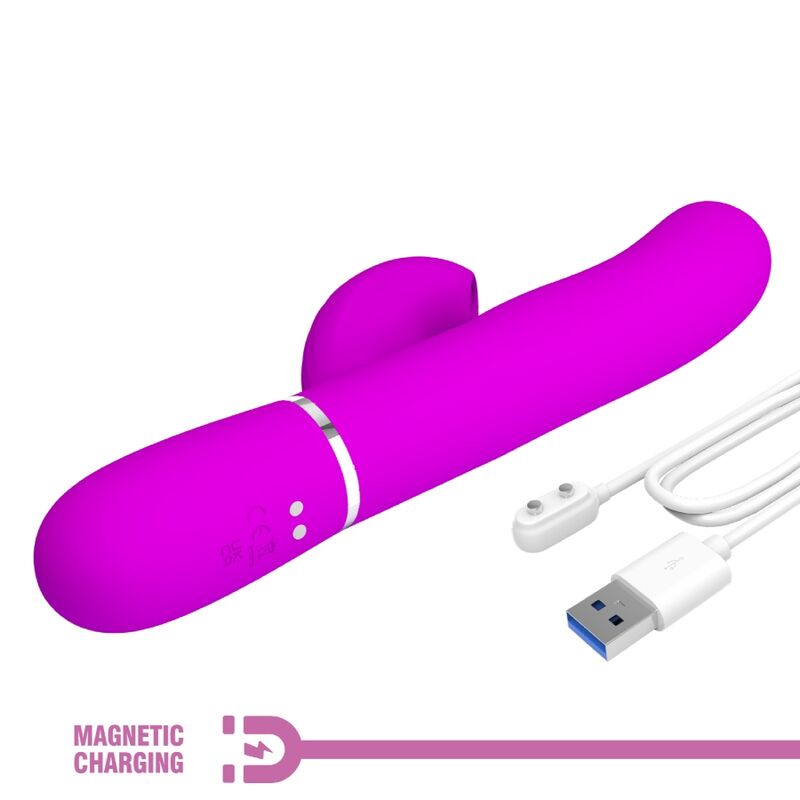PRETTY LOVE - PERLITA 3-IN-1 MULTIFUNCTION G-SPOT VIBRATOR VIOLET