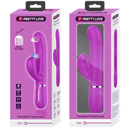 PRETTY LOVE - PERLITA 3-IN-1 MULTIFUNCTION G-SPOT VIBRATOR VIOLET
