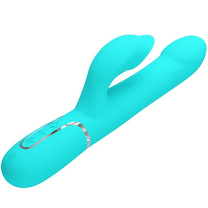 PRETTY LOVE - RABBIT VIBRATOR WITH AQUATIC GREEN PEARLS