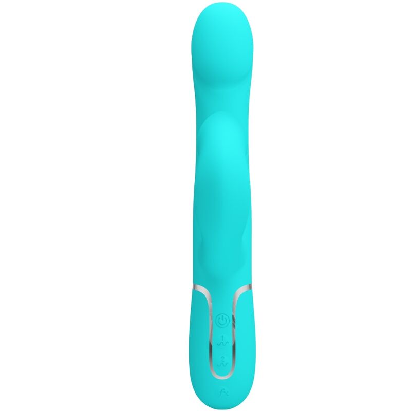 PRETTY LOVE - RABBIT VIBRATOR WITH AQUATIC GREEN PEARLS