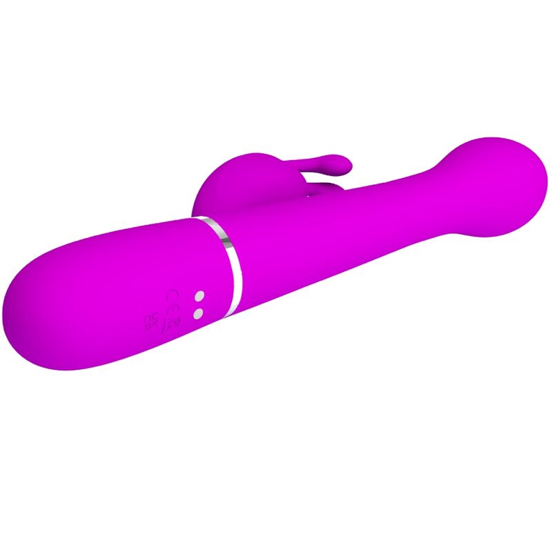PRETTY LOVE - DEJON RABBIT 3 IN 1 MULTIFUNCTION VIBRATOR PURPLE