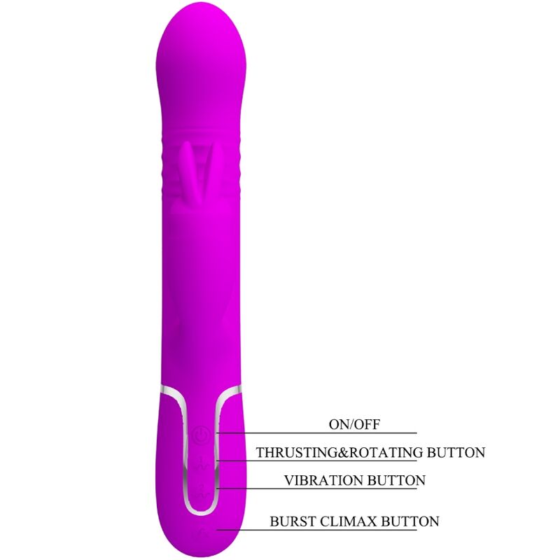 PRETTY LOVE - COALE RABBIT VIBRATOR WITH PURPLE PEARLS