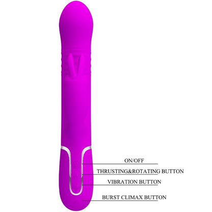 PRETTY LOVE - COALE RABBIT VIBRATOR WITH PURPLE PEARLS