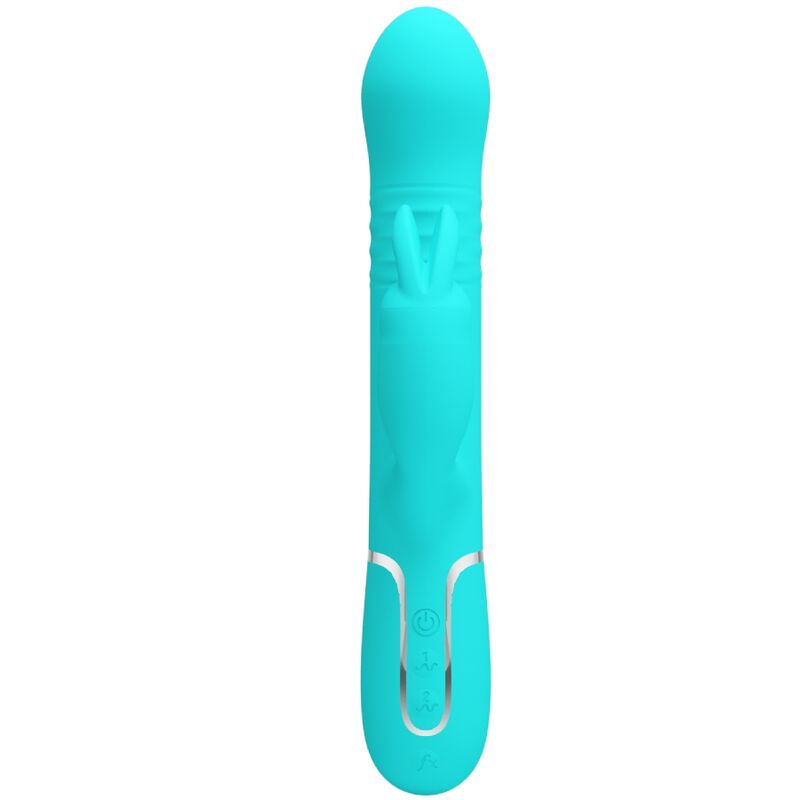 PRETTY LOVE - COALE RABBIT VIBRATOR WITH AQUATIC GREEN PEARLS