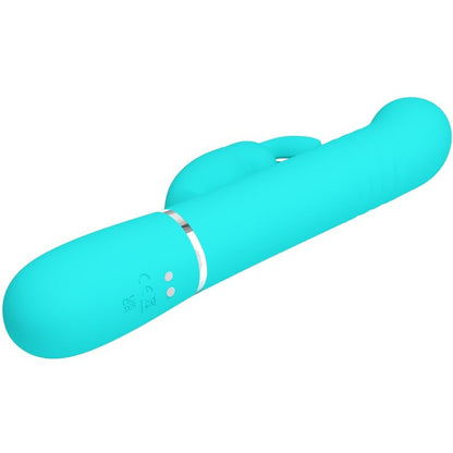 PRETTY LOVE - COALE RABBIT VIBRATOR WITH AQUATIC GREEN PEARLS