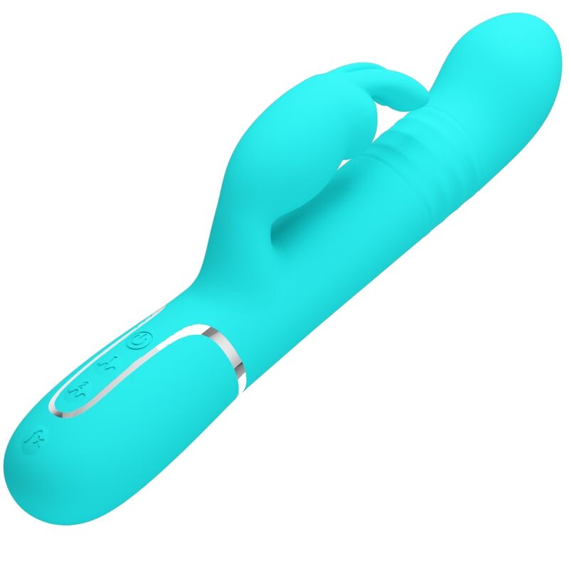 PRETTY LOVE - COALE RABBIT VIBRATOR WITH AQUATIC GREEN PEARLS